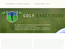 Tablet Screenshot of golf-exactitude.com